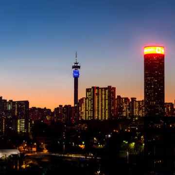 Johannesburg on Destinations Map